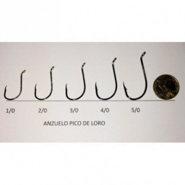 ANZUELO PICO DE LORO 3/0 NICKEL