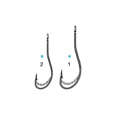 VMC 7054 VANADIUM WORM HOOK RINGED