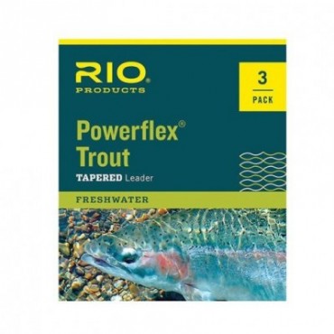 POWERFLEX (3 PACK) LEADERS 9FT