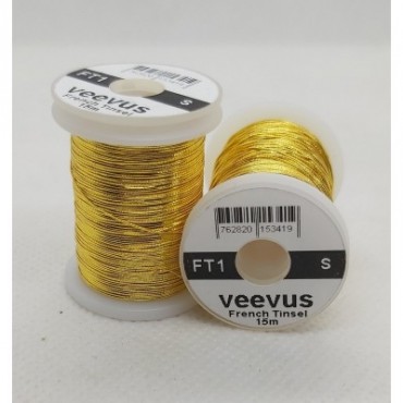 VEEVUS FRENCH TINSEL SMALL GOLD