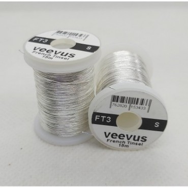 VEEVUS FRENCH TINSEL SMALL SILVER